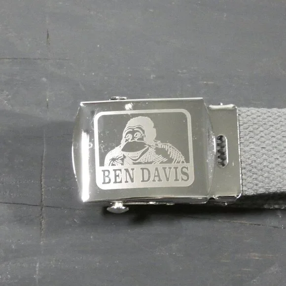 Ben Davis Belt Gray Web 47" at longest point. - Picture 3 of 5